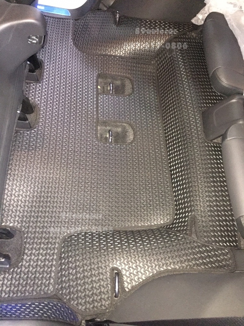 ขายยางปูพื้นรถเข้ารูป Isuzu Mu-X ลายธนูสีดำขอบดำ