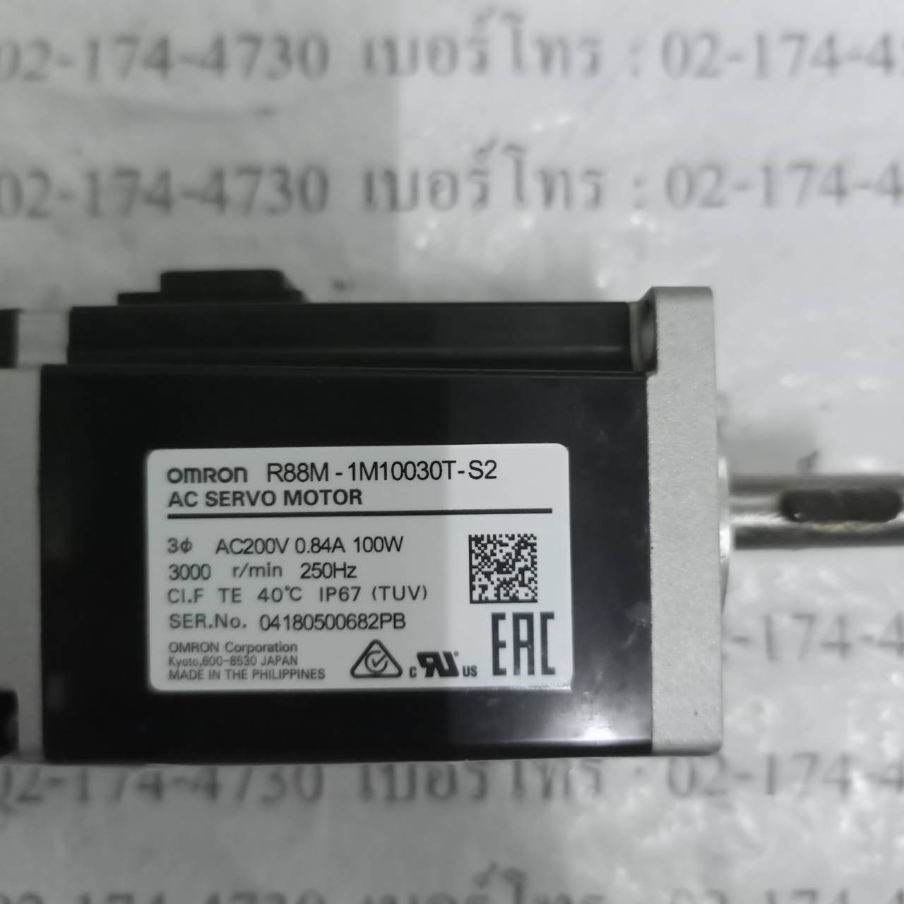 R88M-1M10030T-S2 SERVO MOTOR " OMRON "