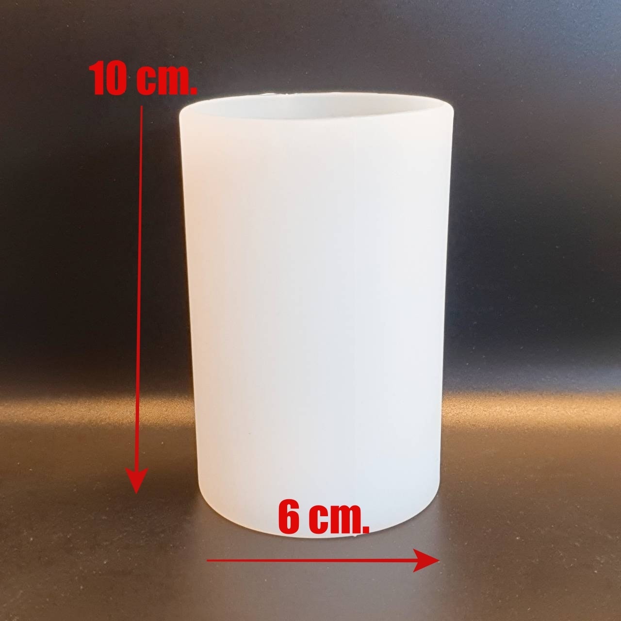 พิมพ์ซิลิโคน ทรงกระบอก ขนาด 6x10 cm.