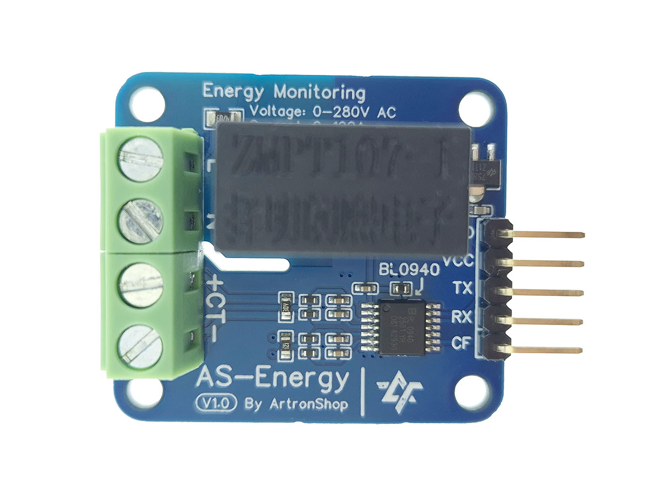 AS-Energy โมดูลวัดการใช้พลังงาน โมดูลวัดค่าไฟ Power Meter BL0940