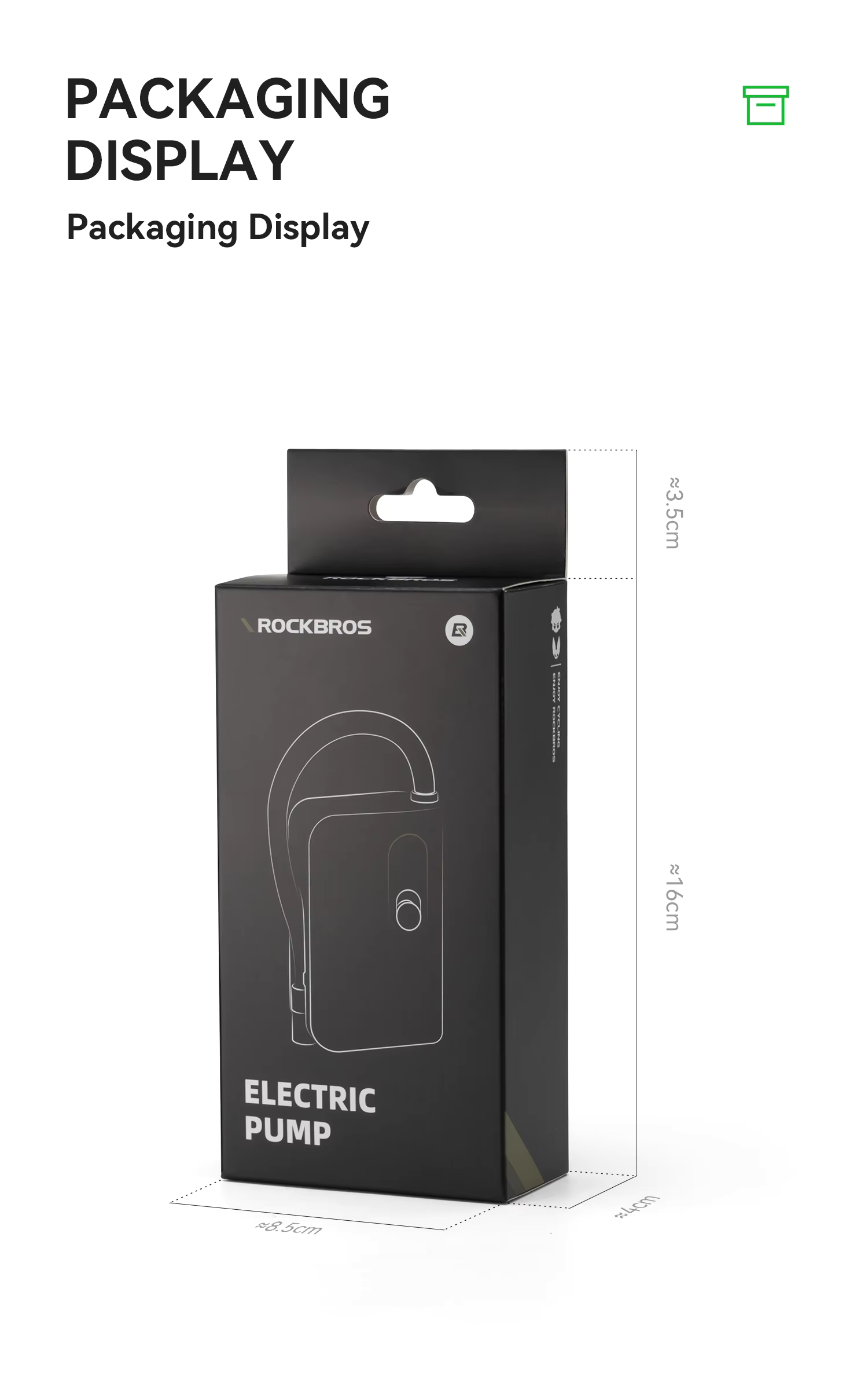 ปั๊มลมไฟฟ้า ROCKBROS Mini Pump แบบพกพา ชาร์จ USB-C ความดันสูง 150 PSI พร้อมหน้าจอดิจิทัล – สำหรับจักรยาน รถยนต์ ลูกบอล