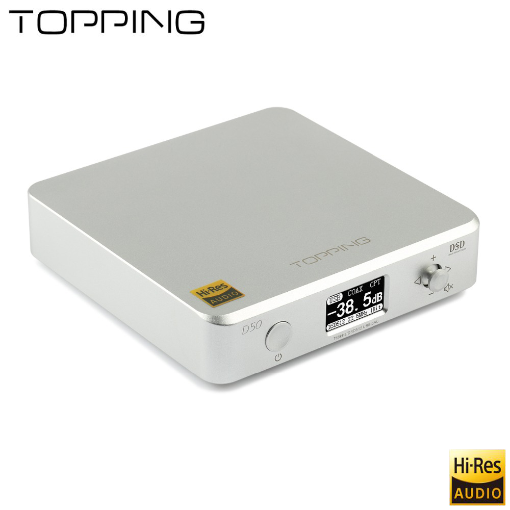 ขาย TOPPING D50 DAC ตั้งโต้ะระดับ Hi-Res รองรับ DSD512 , iOS , Android , Windows , MAC