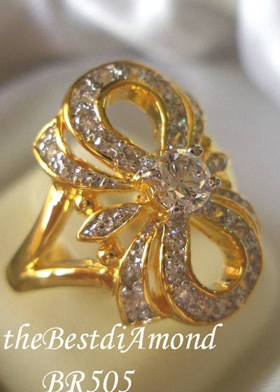 แหวนรูปโบว์ งานสวยมาก หรูหราสุดๆ ขอแนะนำค่ะ สวยมากๆๆๆ ใส่แล้วเต็มนิ้ว งานละเอียดมากๆๆๆ BR505