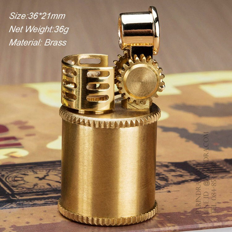 ไฟแช็กน้ำมัน ZORRO Lighter 583 ทองเหลืองทั้งตัว สวยมาก