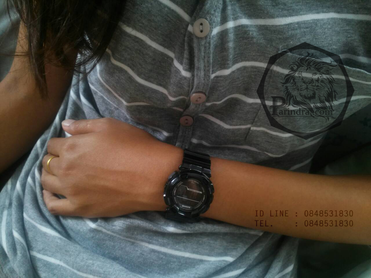 นาฬิกา US submarine รุ่น TP1282L สีดำล้วน สดใสน่ารัก (หน้าปัดเล็ก) สำหรับเด็กหรือสุภาพสตรี