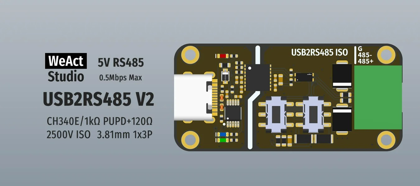 WeAct USB to RS485 Isolator ตัวแปลง USB เป็น RS485