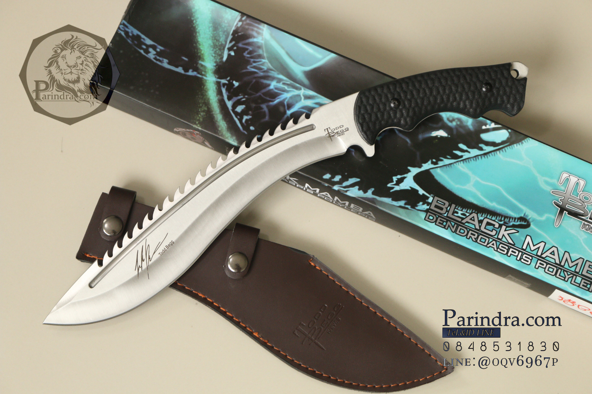 มีดใบตาย มีดเดินป่าทรงกรูข่า Black Mamba หนา หนัก ตัน (OEM) ขนาด 16 นิ้ว