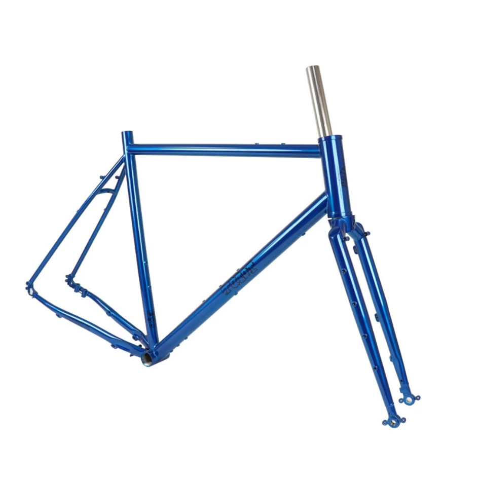 TQIQT TG006 Off-Road Road Bike Frameset | Chromoly Steel Frame with Disc Brake for 700C & 27.5” Wheels
