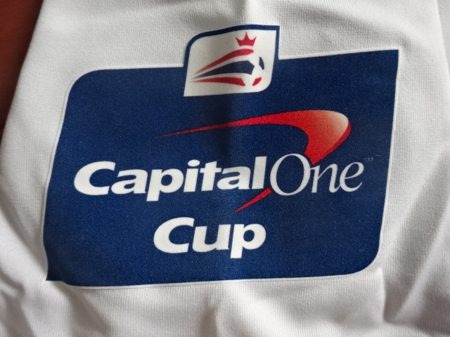 เสื้อฟุตบอล ทีมสโมสรท็อตแน่ม ฮ็อทสเปอร์ ชุดเหย้า 2014/15 ปักนัดชิง Capital One Cup Final 2015 ใหม่ M-Size / TOTTENHAM HOTSPUR Football Shirt Home Kit 2014/15 Capital One Cup Final 2015 MDT Jersey NEW M-Size