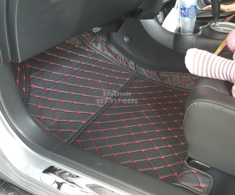 พรม6D ปูในรถ Honda BR-V เข้ารูป เต็มคัน