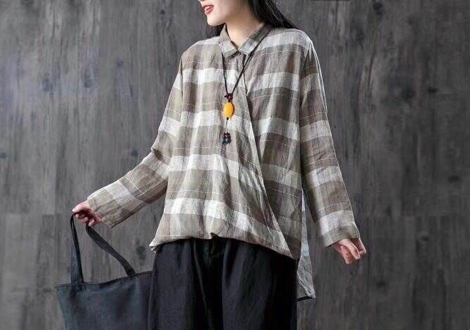 เสื้อผ้าลินินลายสก็อต
