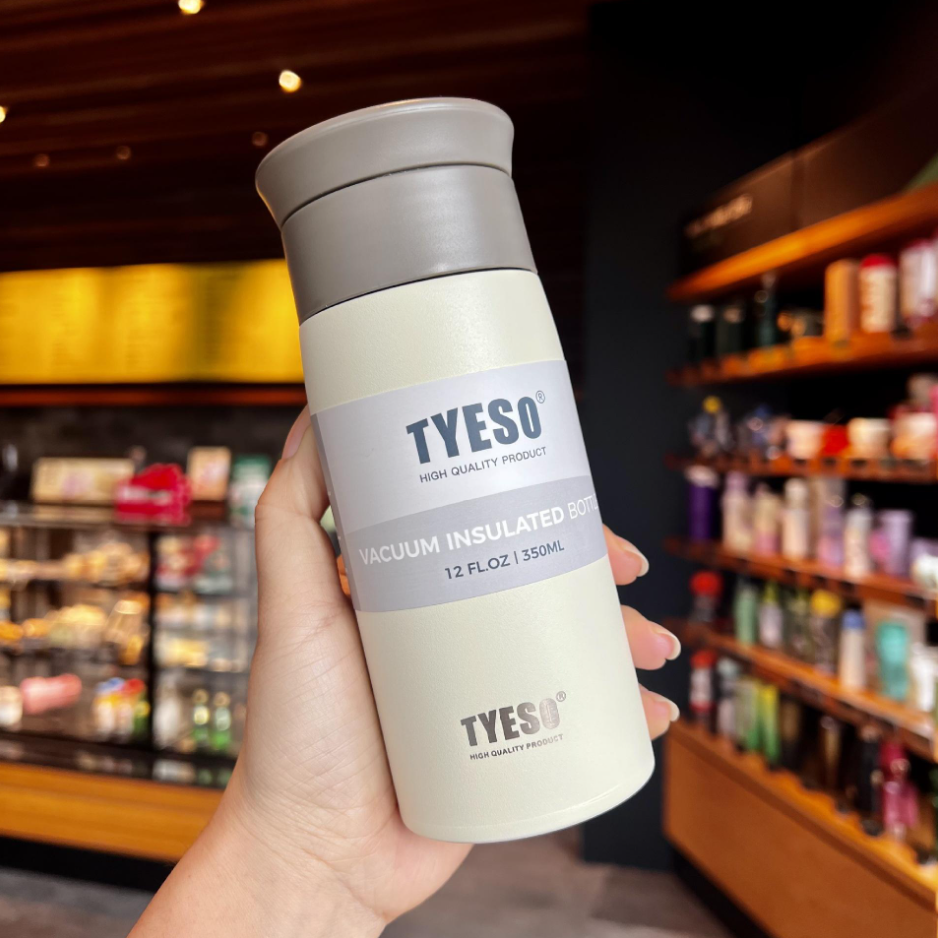 กระบอกสแตนเลส Tyeso รุ่น TS-8729B ขนาด 12FL.OZ/350 ml