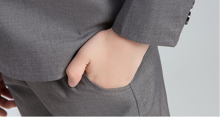 พร้อมเช่า ชุดสูทเด็กชาย สีเทา สากล ** พร้อมเช่าไซส์ 110,120,130, 140**