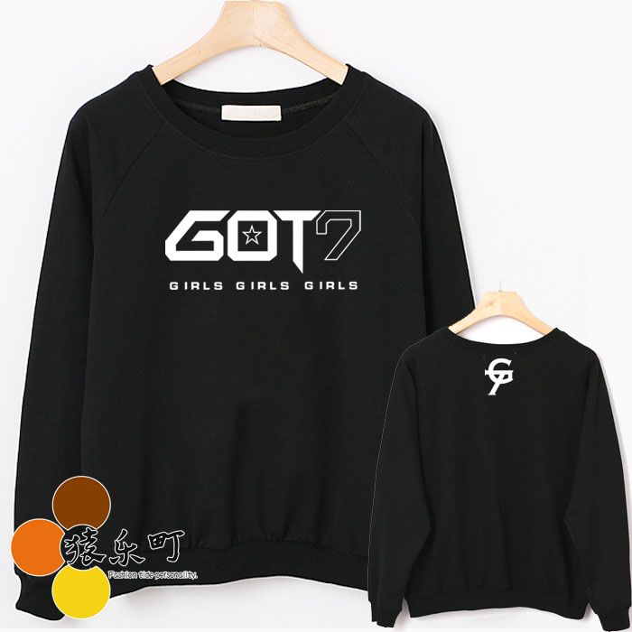 เสื้อแขนยาว GOT7 สีดำ