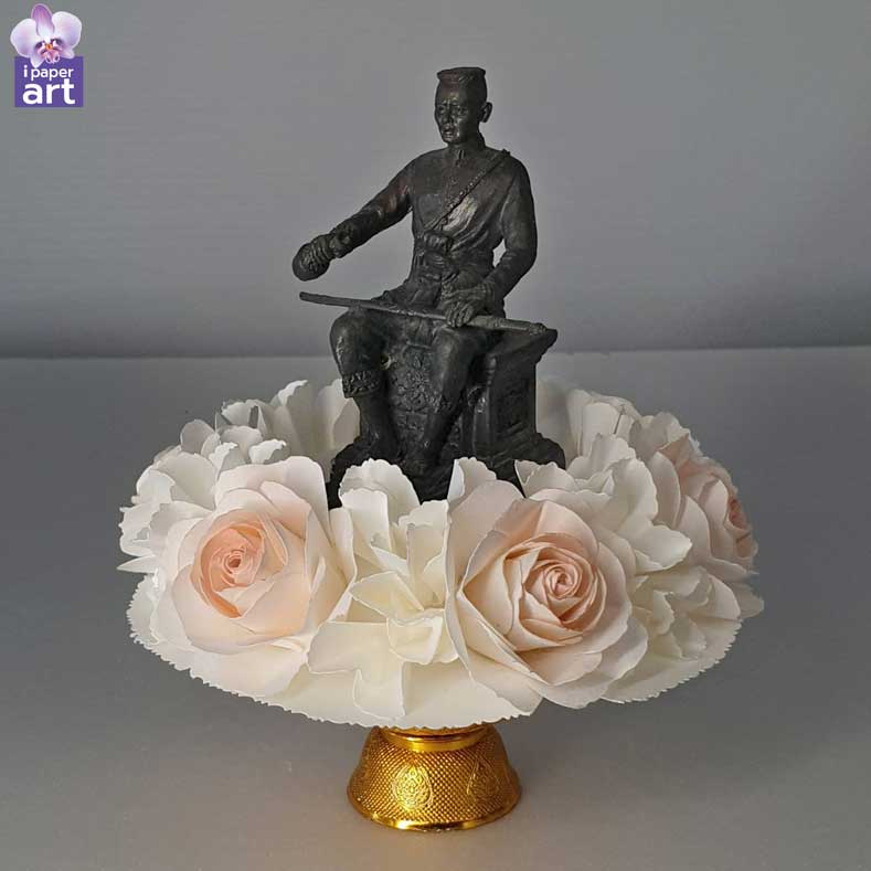 พานเด็ก พานเชิญ สินค้าไทย งานปราณีต | พานวางของบูชา | พานดอกไม้ | พานแหวนหมั้น ขนาด 15 เซนติเมตร