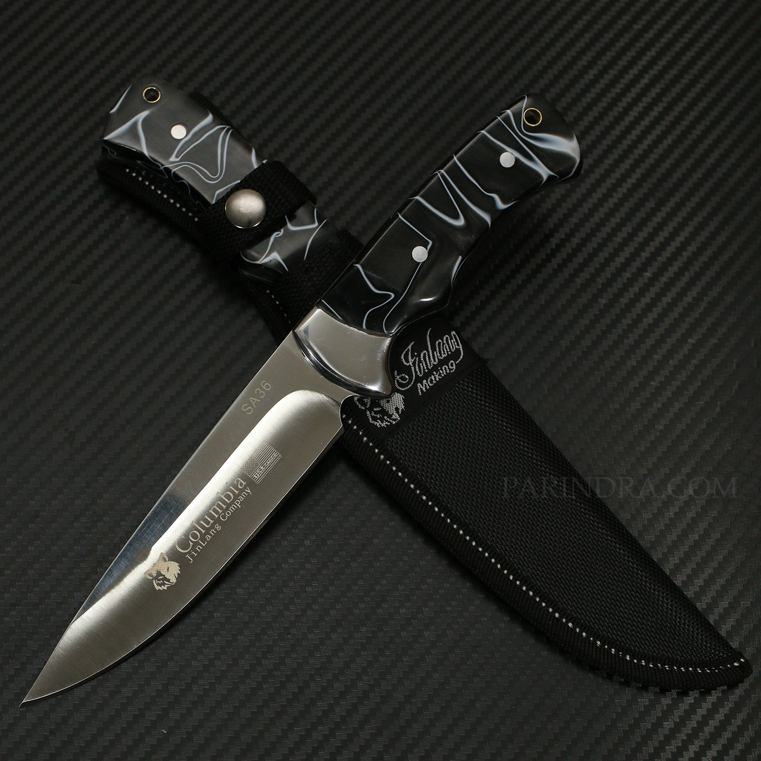 มีดเดินป่า โคลัมเบีย COLUMBIA รุ่น SA36 คมมาก ด้ามลวดลาย ACRYLIC