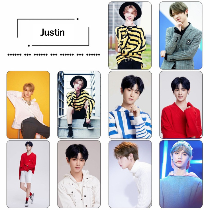 สติ๊กเกอร์การ์ด Justin - Idol Producer