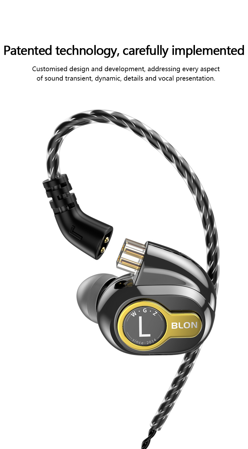 ขาย Blon BL05 หูฟัง Dynamic 10mm ใช้ Carbon Diaphragm เป็นส่วนประกอบไดร์เวอร์