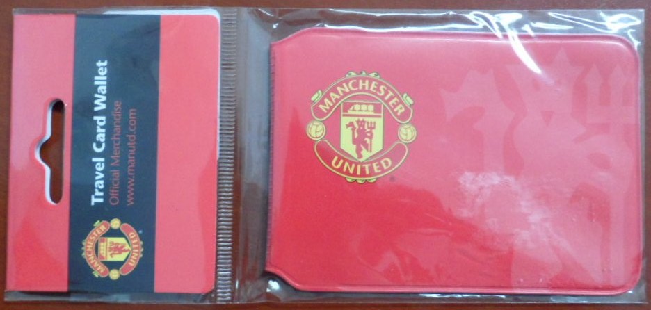 ซองพับใส่บัตร ฟุตบอล สโมสรแมนเชสเตอร์ ยูไนเต็ด - ตราสโมสร MUFC ใหม่ / MANCHESTER UNITED Football Club Travel Card Wallet - MUFC Logo NEW