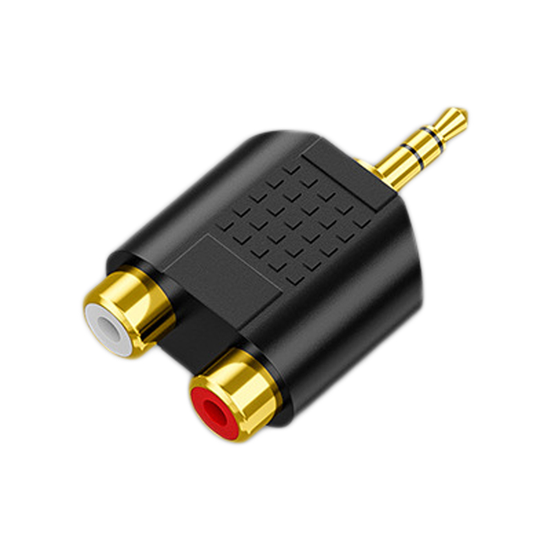 ERTK DualRCAto3.5 Adapter หัวแปลงแบบ RCA คู่ขาวแดง เป็น 3.5 สำหรับ คอมพิวเตอร์ TV ประกันศูนย์ไทย