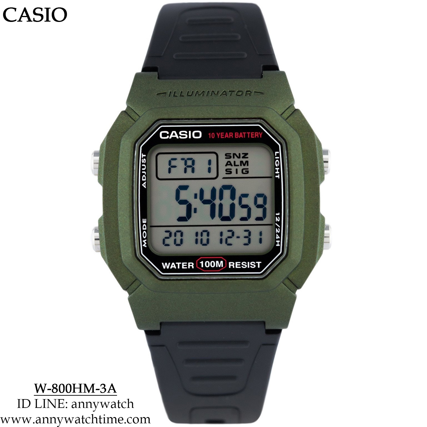 CASIO W-800HM-3A