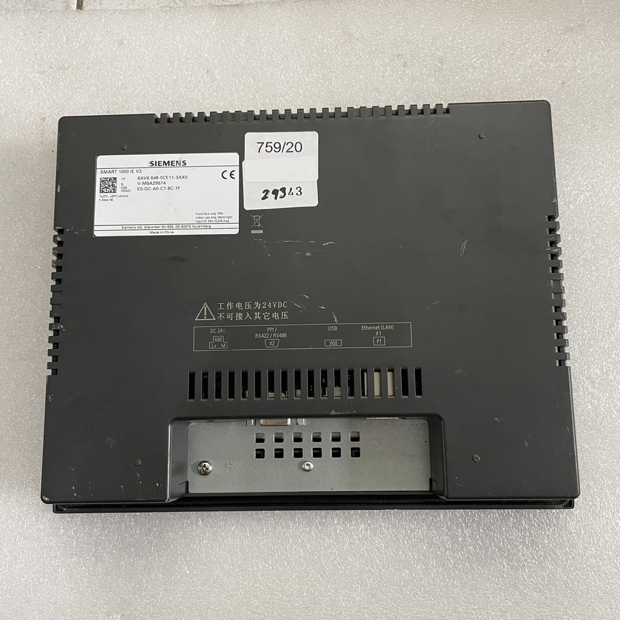 6AV6 648-0CE11-3AX0 HMI " SIEMENS "