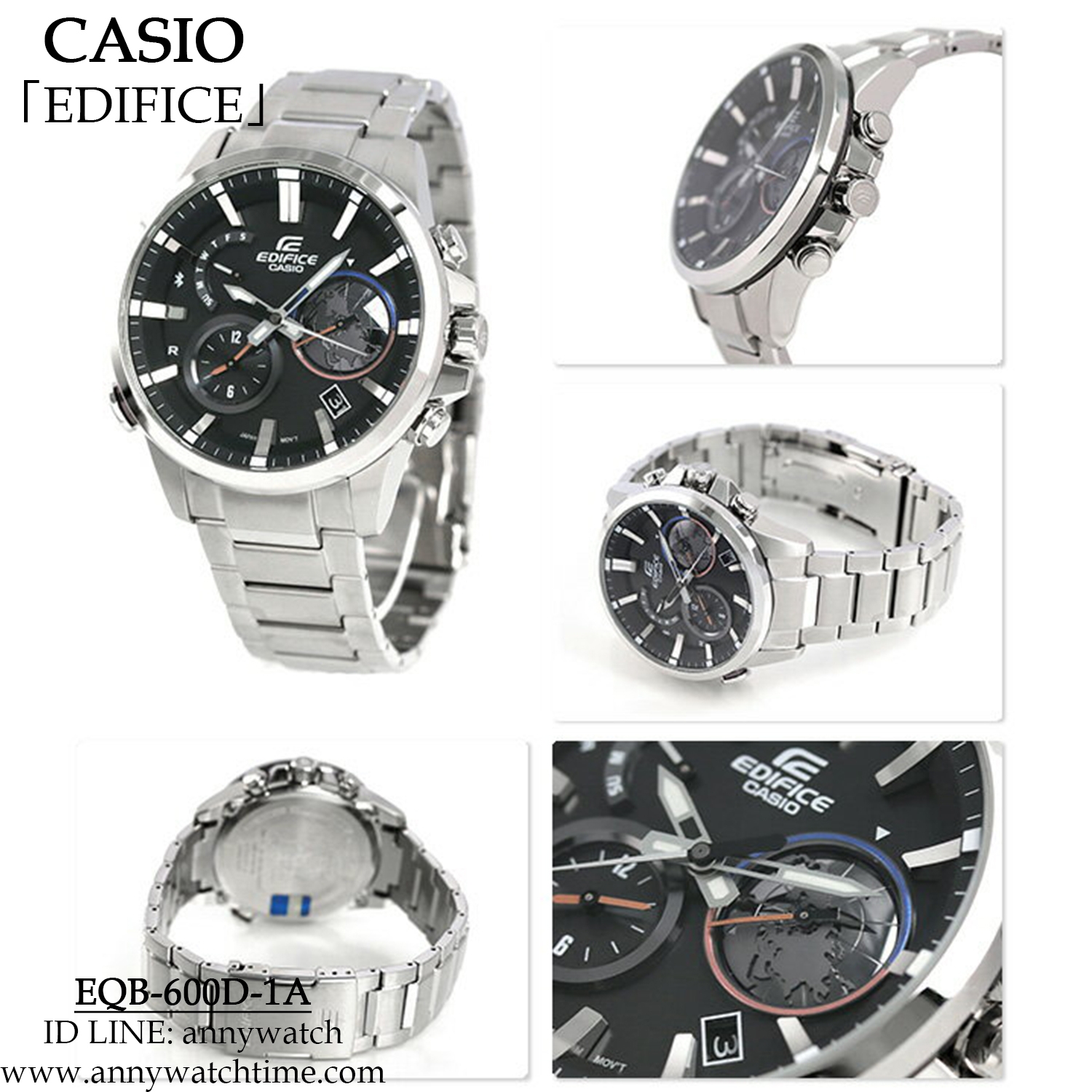 EDIFICE EQB-600D-1A - จำหน่ายนาฬิกาของแท้ 100% รับซ่อมนาฬิกา 