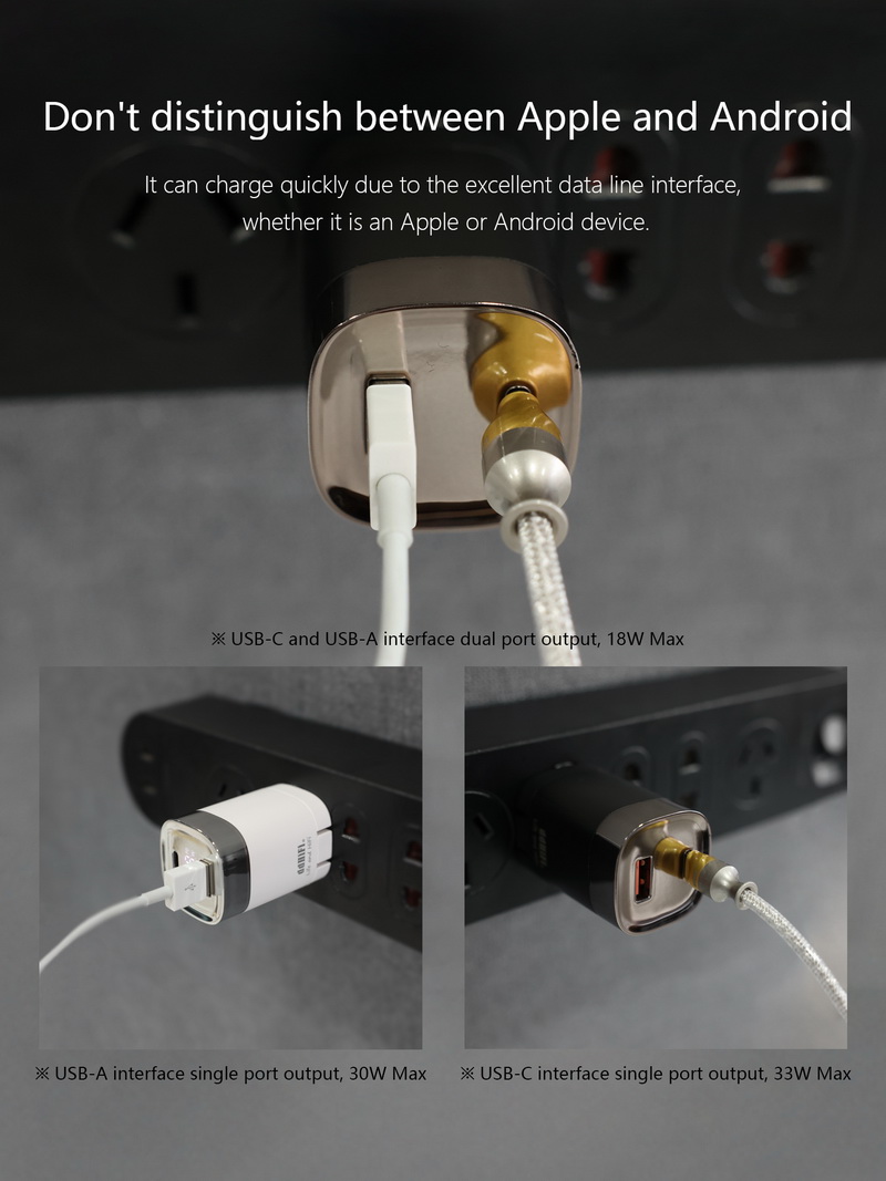 DD JT-P18 หัวชาร์จไว รองรับ PSS 33W, PD 30W จอแสดงกำลังไฟแบบ Realtime ขาพับเก็บได้