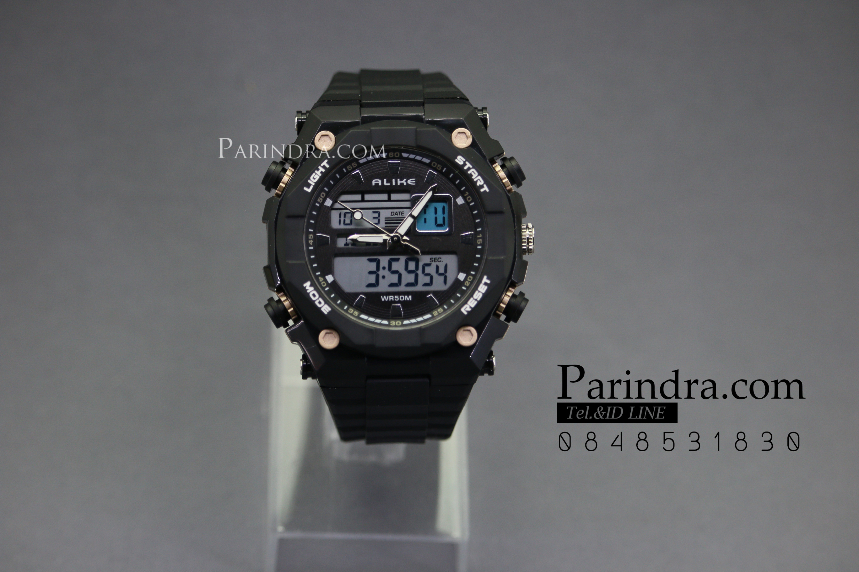 นาฬิกาข้อมือ ALIKE Sport Watch รุ่น AK1275 สีดำขอบทอง