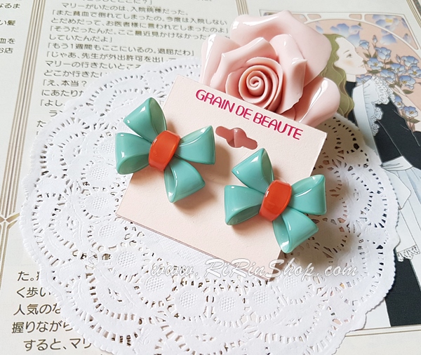 Aznavour ต่างหู, ตุ้มหู เซลลูโลสโบว์ ( Mint )