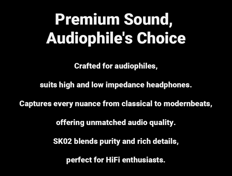 Fosi Audio SK02 DAC/AMP ตั้งโต๊ะขนาดเล็ก ชิป ESS ES9038Q2M+SGM8262 ประกันศูนย์ไทย