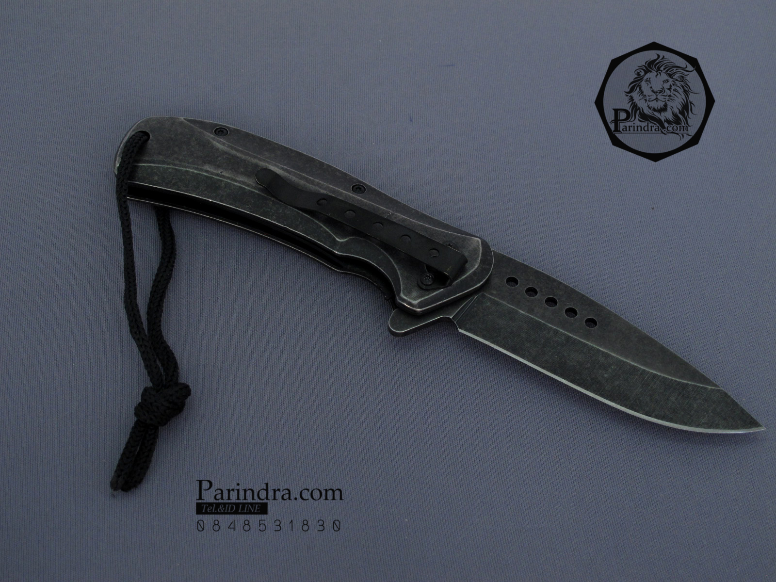 มีดพับสำหรับพกพาขนาดกลาง Browning ด้ามเหล็กStone Wash x001 (OEM)