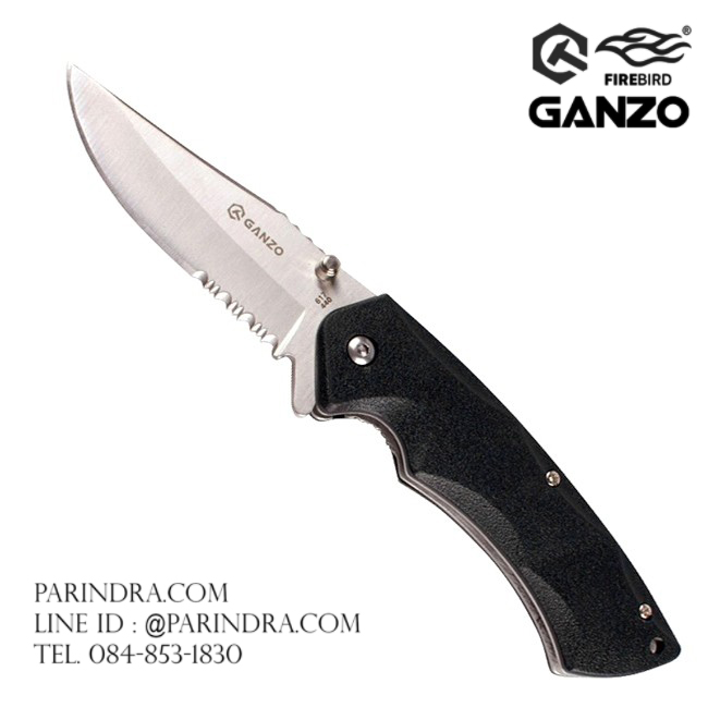 มีดพับ Ganzo กานโซ่ รุ่น Ganzo G617 ด้ามสีดำ ของแท้ 100%