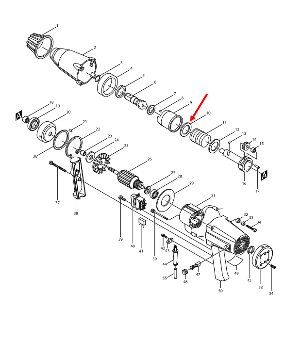 FLAT WASHER 30 บล็อคไฟฟ้า Makita 6906 [#10] Pn.253764-7 (แท้) ##