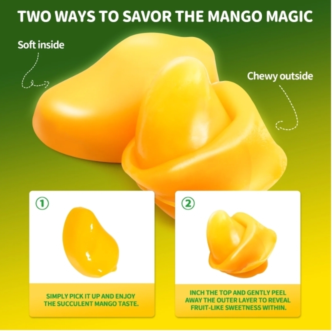 แกะสนุก! เคี้ยวอร่อย! AMOS Peelerz Gummy เยลลี่รสผลไม้ปลอกเปลือก 7 รส 40 กรัม