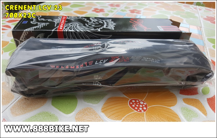 CLEMENT ยางนอกรุ่นแพง , LCV, 700X23C, 700X25C ,240TPI, สีดำ, Made in Czech (ยางงัด)