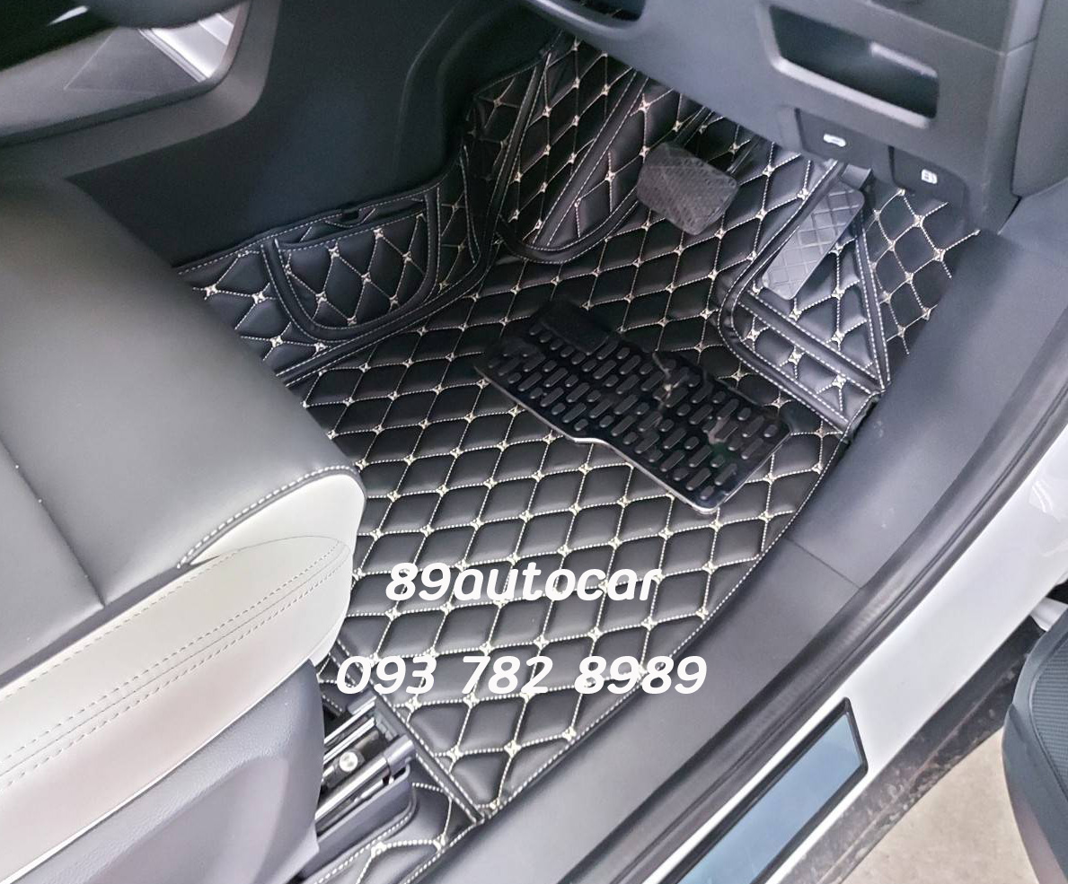 พรมปูพื้นรถยนต์ MG VS HEV 2022 ปูพรม6D สีดำด้ายทอง เต็มคัน รวมซุ้มล้อ