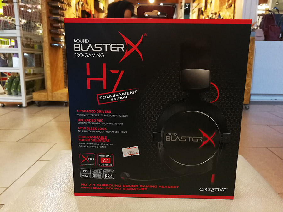 หูฟัง Creative Sound BlasterX H7 Tournament Edition 7.1 Ch Gaming Gear สำหรับนักเล่นเกมส์แบบมืออาชีพ