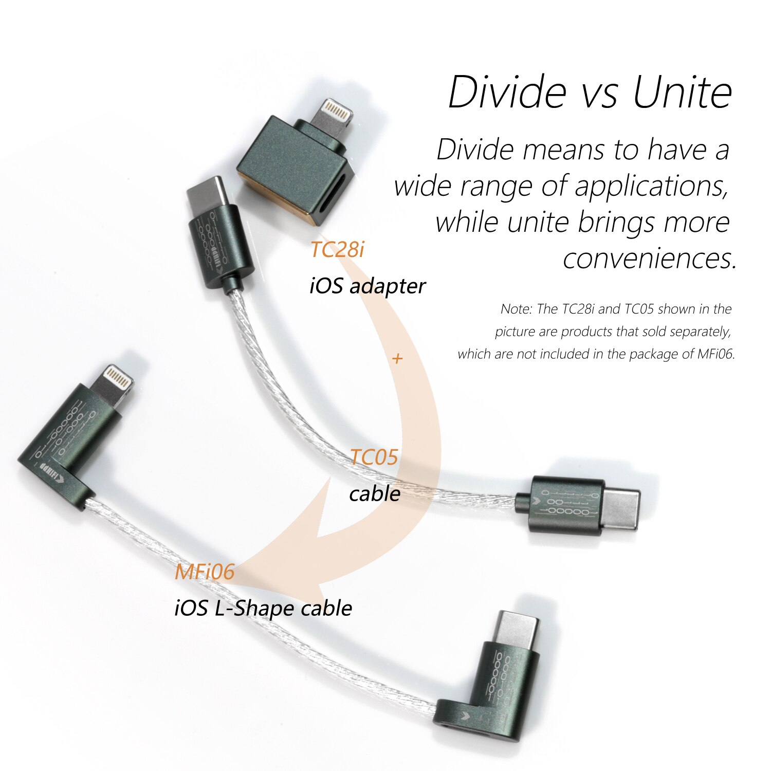 ขาย DD MFi06 สายแปลง Lightning เป็น USB TypeC สายชุบเงิน 6N OCC