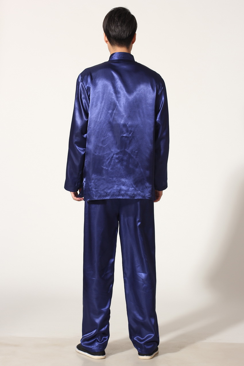 Pre-order ชุดจีนชาย แขนยาว สีน้ำเงิน