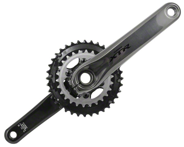 จาน XTR, FC-M9000-2, 2 ชั้น, 11-SPD, 38X28T, 175MM, 170MM ไม่มีกะโหลก, มีกล่อง,