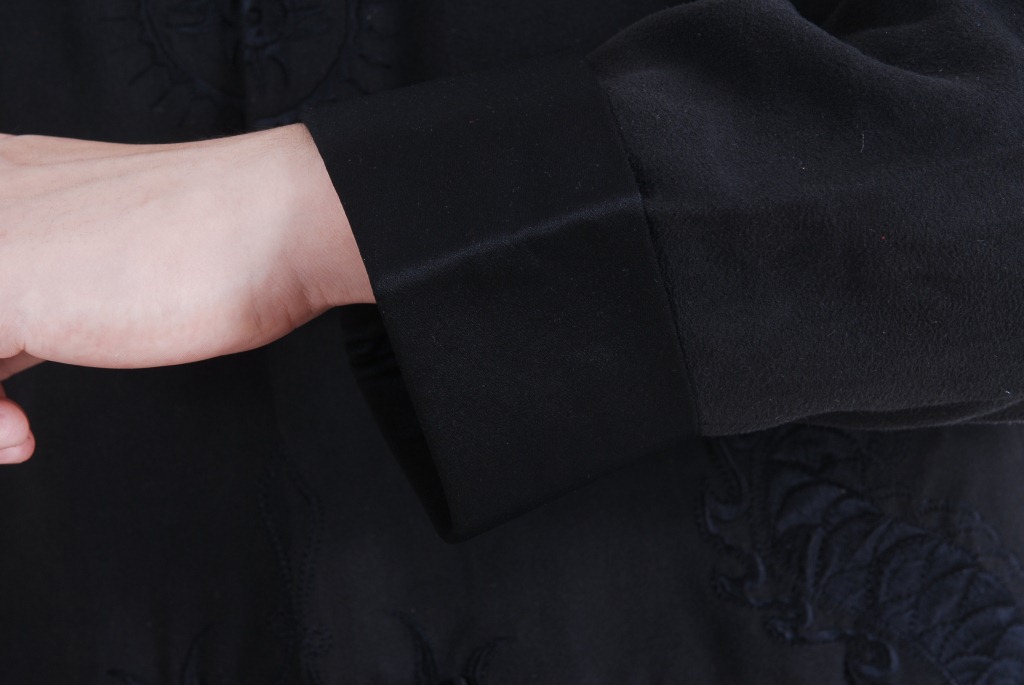 Pre-order ชุดจีน เสื้อจีนชาย แขนยาว สีดำ