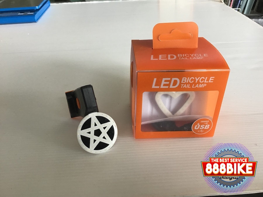 ไฟท้ายกระพริบ ชาร์ต USB VEDA tail light