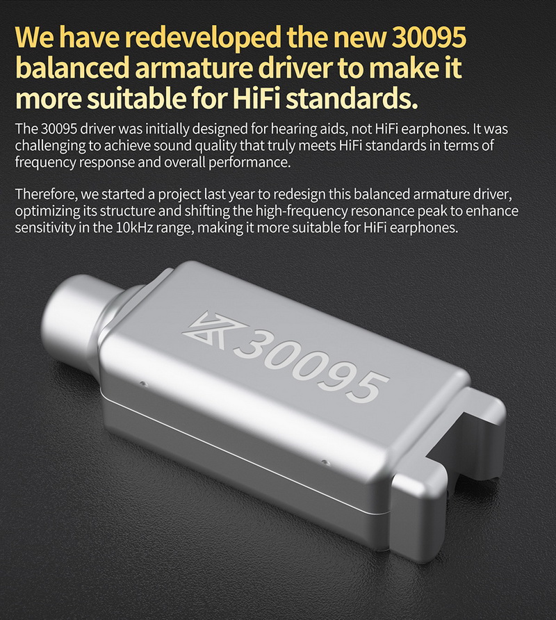 KZ krila หูฟัง Hybrid 2 ไดรเวอร์ 1BA+1DD ปรับแต่งโทนเสียงได้ ประกันศูนย์ไทย