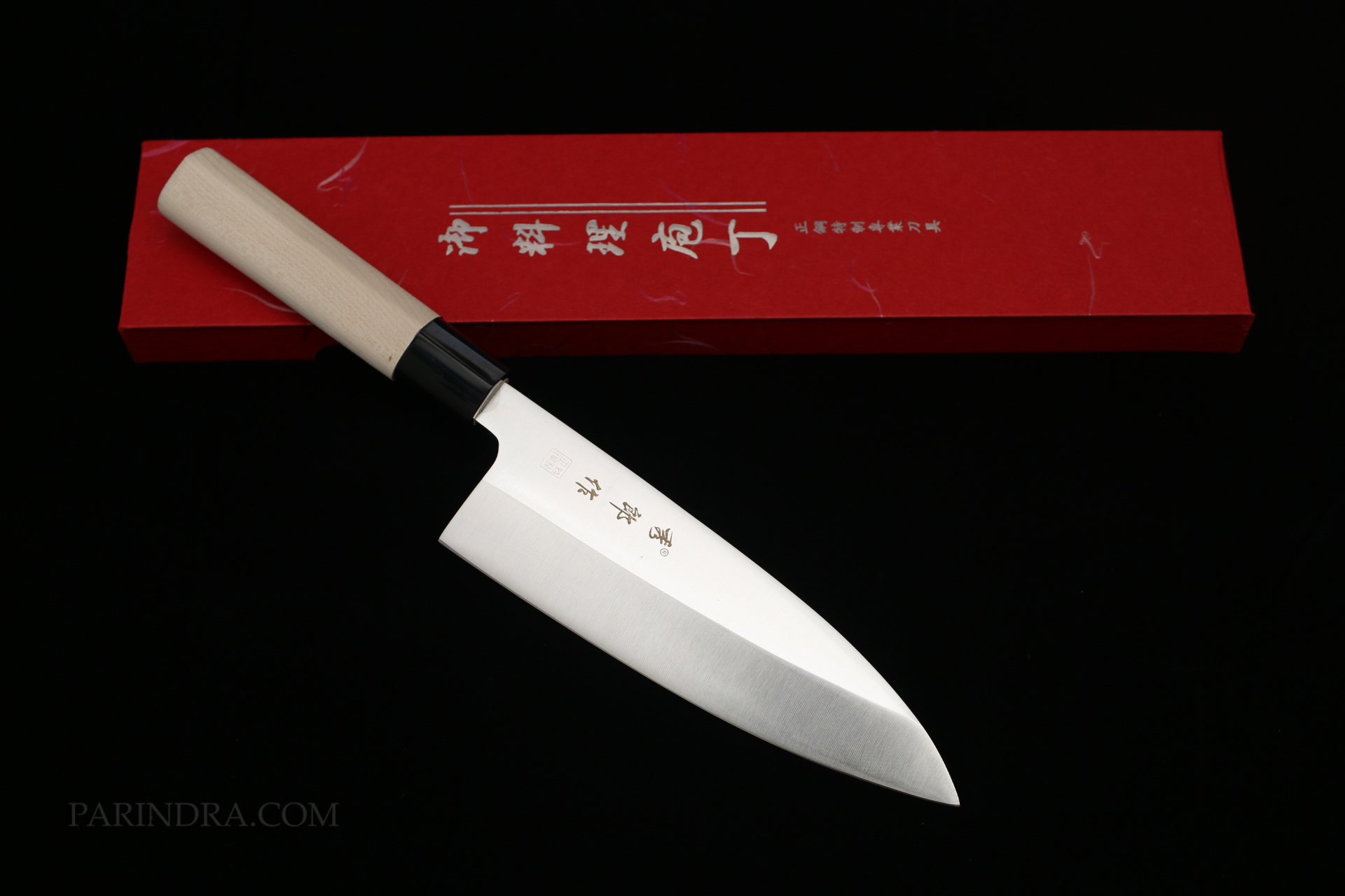 มีดเดบะ เชฟญี่ปุ่น ด้ามไม้ ลับคมด้านเดียว คมสุดยอด ขนาด 12 นิ้ว คุณภาพดีมาก (กล่องแดง)