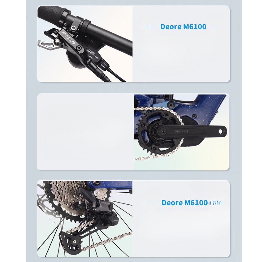 จักรยานไฟฟ้า SAVA Titan+612 – จักรยานเสือภูเขาไฟฟ้าเฟรมคาร์บอน 29 นิ้ว พร้อมมอเตอร์ 350W และเกียร์ Shimano Deore | จักรยานไฟฟ้าแรงบิดสูงสำหรับออฟโรด