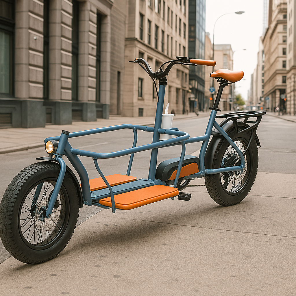 VeloMove VMSC3 จักรยานไฟฟ้าบรรทุกหน้า | มอเตอร์ Bafang 500W | แบตซัมซุง 48V17.4Ah | รับน้ำหนักได้ 180 กก.