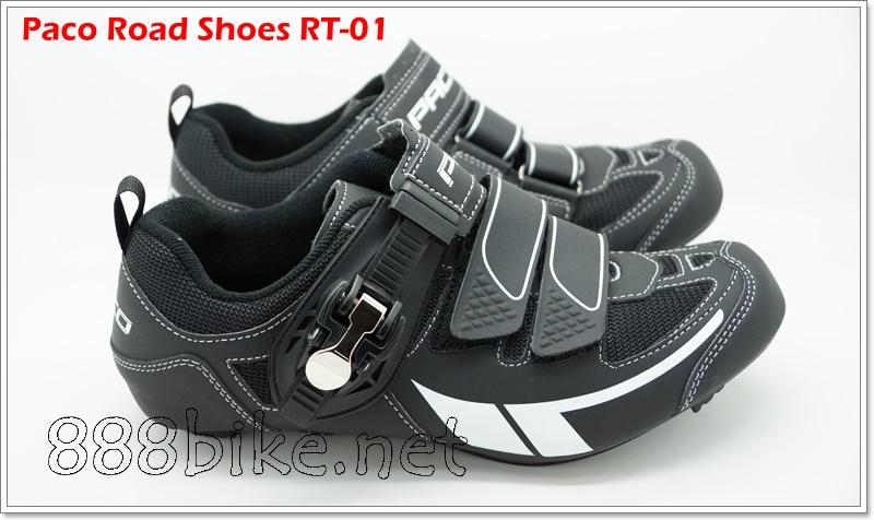 รองเท้าเสือหมอบ PACO Cycling Road Shoes, RT-01 รองเท้าปั่นจักรยานเสือหมอบ มีล็อค