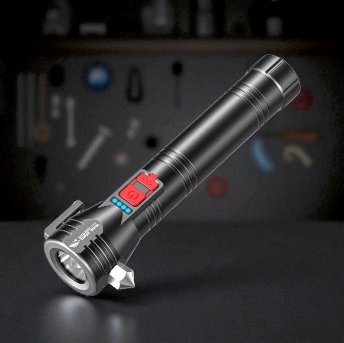 ไฟฉาย (ค้อนทุบกระจก) 1W 800 mah รุ่น SD-5301A