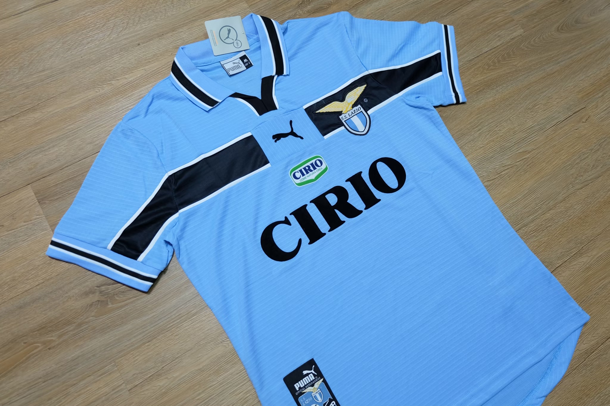 Lazio 1998/99 Home Vintage Jersey เสื้อบอลลาซิโอย้อนยุค เสื้อลาซิโอย้อนยุค Lazio Cirio Puma